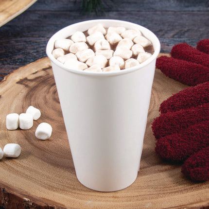 Thermoguard Insulated Paper Hot Cups, 16 oz, White Sustainable Forest Design, 600/Carton