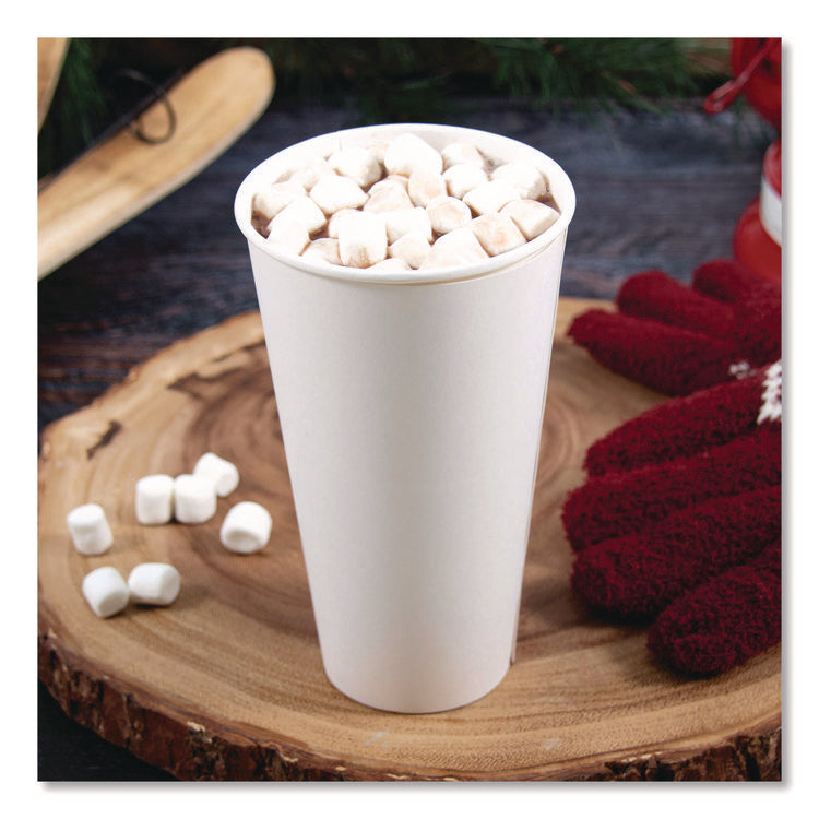 Thermoguard Insulated Paper Hot Cups, 20 oz, White Sustainable Forest Design, 600/Carton
