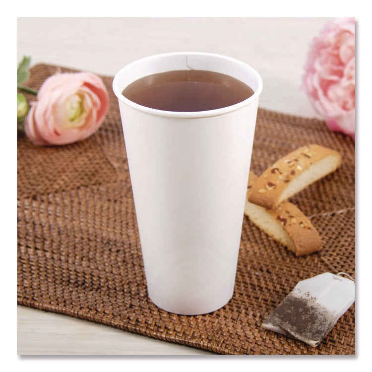 Thermoguard Insulated Paper Hot Cups, 20 oz, White Sustainable Forest Design, 600/Carton