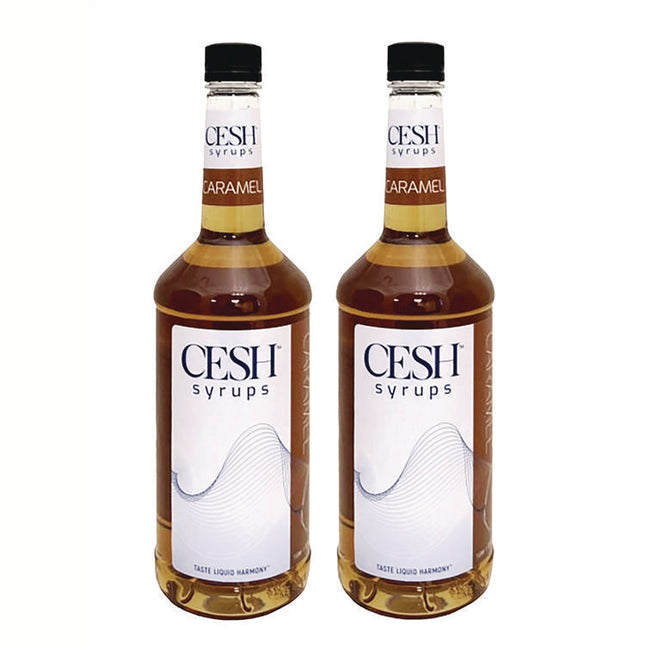 Caramel Syrup, 33.81 oz Bottle, 2/Carton