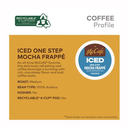 Mocha Frappe Iced Coffee Keurig K-Cup Pods, 20/Box