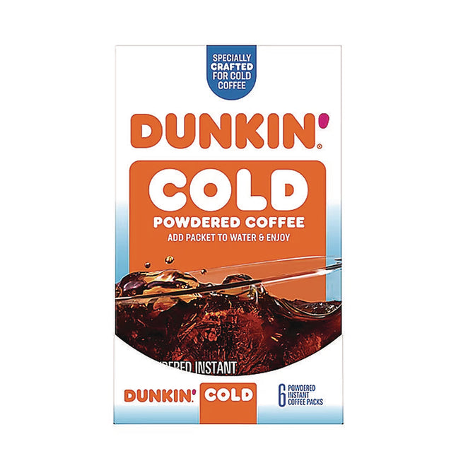 Cold Powdered Coffee, 1.02 oz Packet, 6/Box