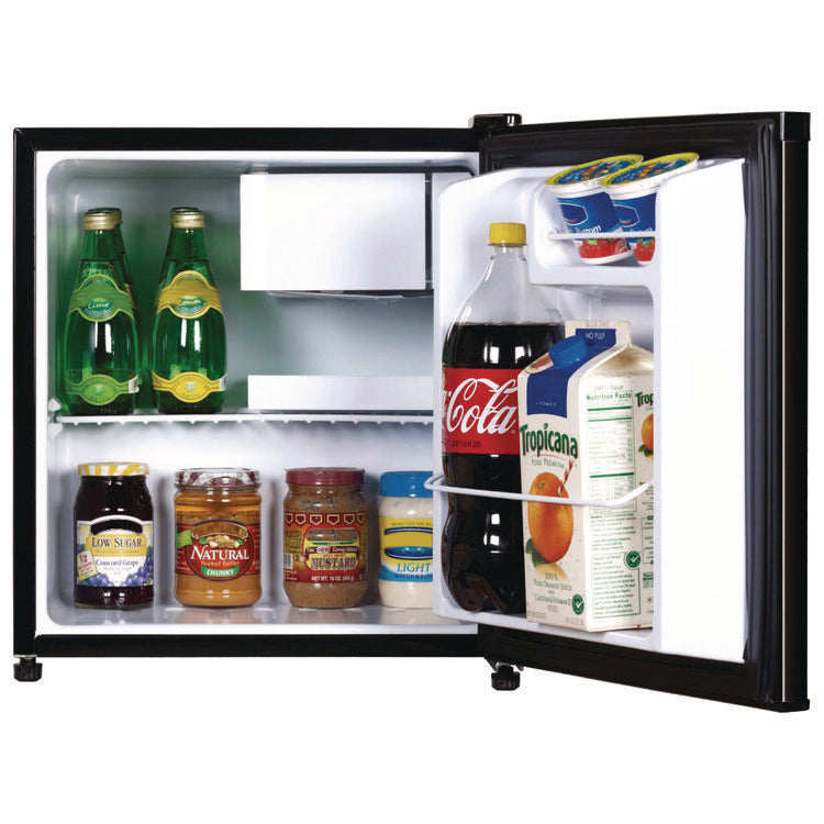 1.6 Cubic Ft. Compact Refrigerator with Chiller Compartment, Black