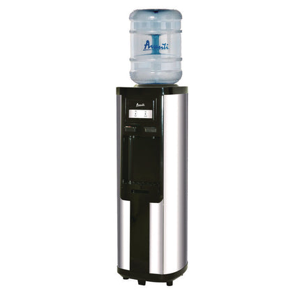Hot and Cold Water Dispenser, 3-5 gal, 13 dia x 38.75 h, Stainless Steel