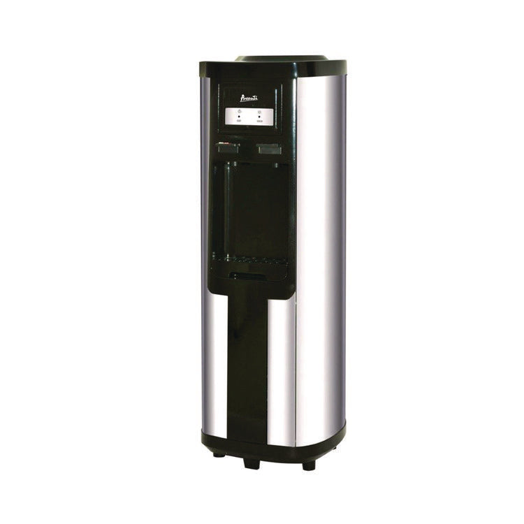 Hot and Cold Water Dispenser, 3-5 gal, 13 dia x 38.75 h, Stainless Steel
