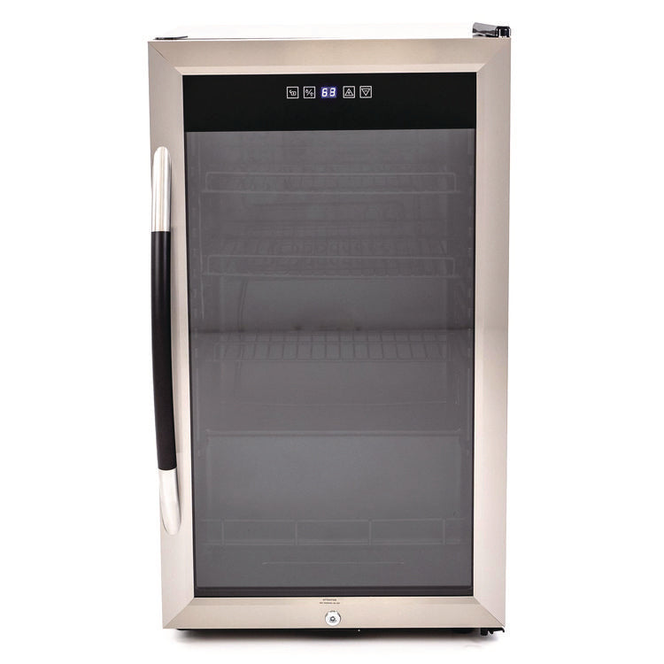 3 Cu. Ft. Refrigerator/beverage Cooler, 18.75 X 19.5 X 33.75, Black/stainless Steel Framed Glass Door