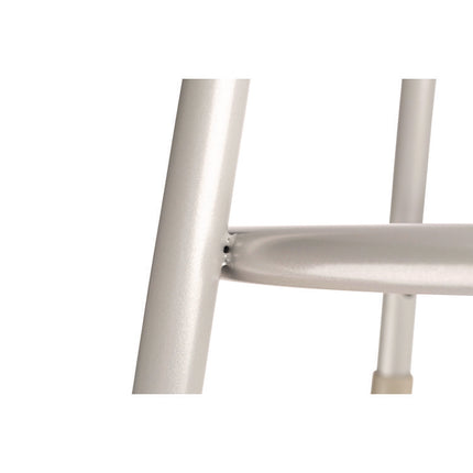 6400 Series Fixed Height Heavy Duty Vinyl Padded Steel Stool, Backless, Supports 500 lb, 24" Seat Height, Gray Seat/Base