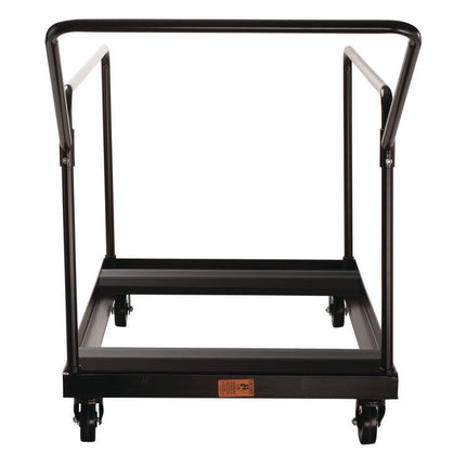Folding Table Dolly For Round Tables, 1,100 lb Capacity, 27.75" x 47.5" x 31.25", Brown