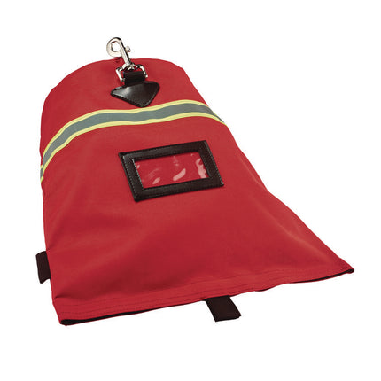 Arsenal 5082 SCBA Mask Bag with Hook-and-Loop Closure, Fleece Lining, 8.5 x 8.5 x 14, Red
