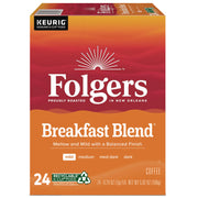 Breakfast Blend Coffee K-Cups, 24/Box