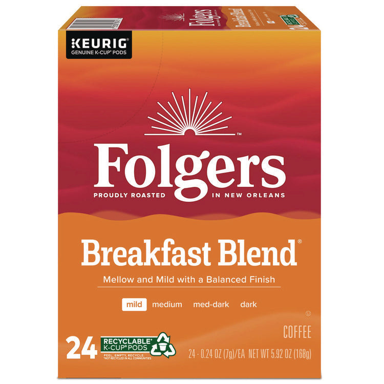 Breakfast Blend Coffee K-Cups, 24/Box