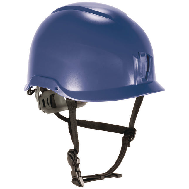 Skullerz 8976 Class E Safety Helmet, 6-Point Ratchet Suspension, Blue