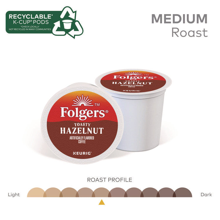 Toasty Hazelnut Coffee K-Cups, 24/Box