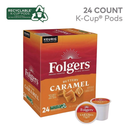 Buttery Caramel Coffee K-Cups, 24/Box
