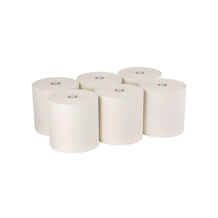Pacific Blue Ultra Paper Towels, 1-Ply, 7.87" x 1,150 ft, White, 6 Rolls/Carton