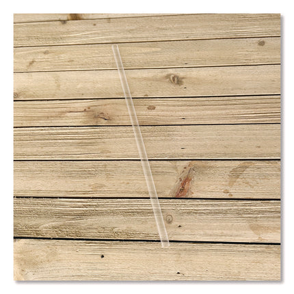 Jumbo Straws, 7.75", Polypropylene, Clear, 12,500/Carton