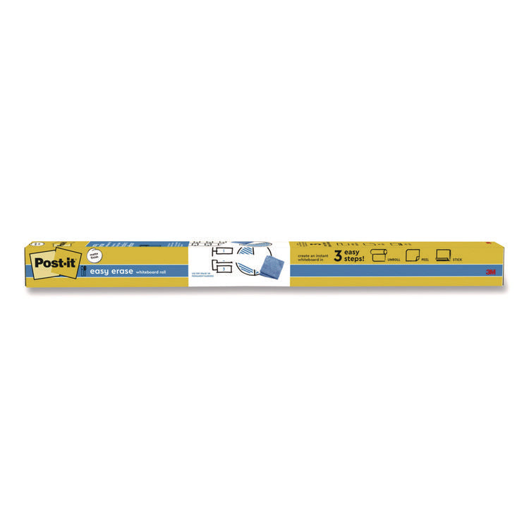 Easy Erase Permanent Marker Whiteboard Surface, Laminate Film, 96" x 48", White