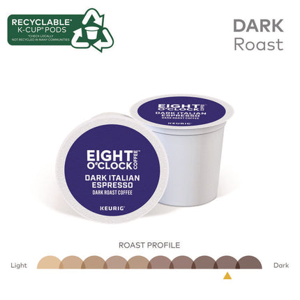 Dark Italian Espresso Coffee K-Cups, 24/Box