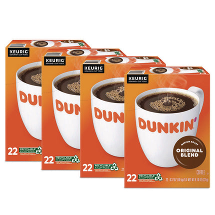 K-Cup Pods, Dunkin Regular, 88/Carton