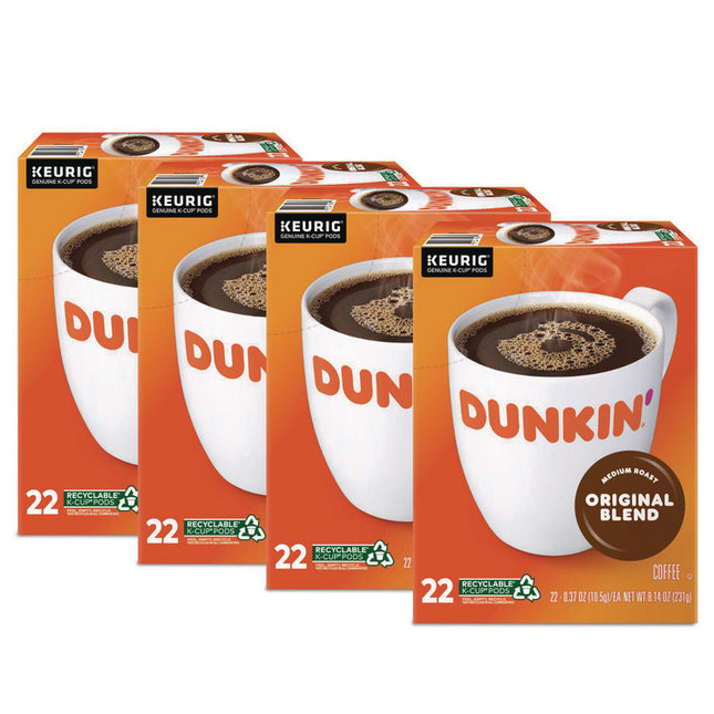 K-Cup Pods, Dunkin Regular, 88/Carton