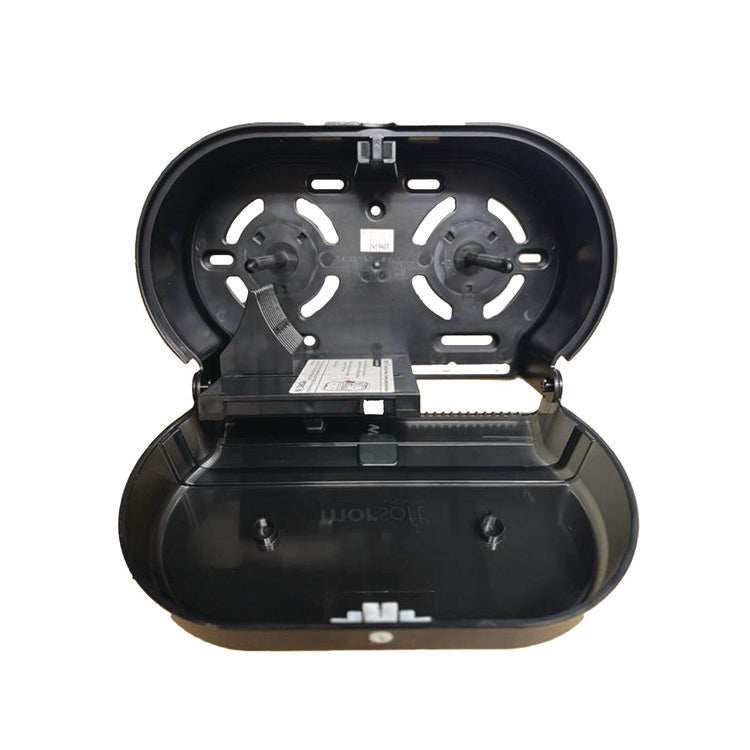 Morsoft Small Core Tissue Dispenser, 11.86 x 5.48 x 7.32, Black Translucent