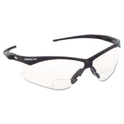 V60 Nemesis Rx Reader Safety Glasses, Black Frame, Smoke Lens, +2.0 Diopter Strength