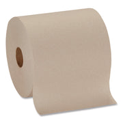 Pacific Blue Basic Recycled Paper Towel Roll, 1-Ply, 7.87 " x 1,000 ft, Brown, 6/Carton
