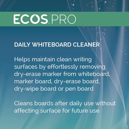 Daily Whiteboard Cleaner, Free and Clear, 32 oz Spray Bottle, 6/Carton