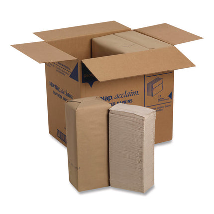 Interfold Napkin Refills, 1-Ply, 13 x 8.5, Brown, 900 Napkins/Pack, 12 Packs/Carton