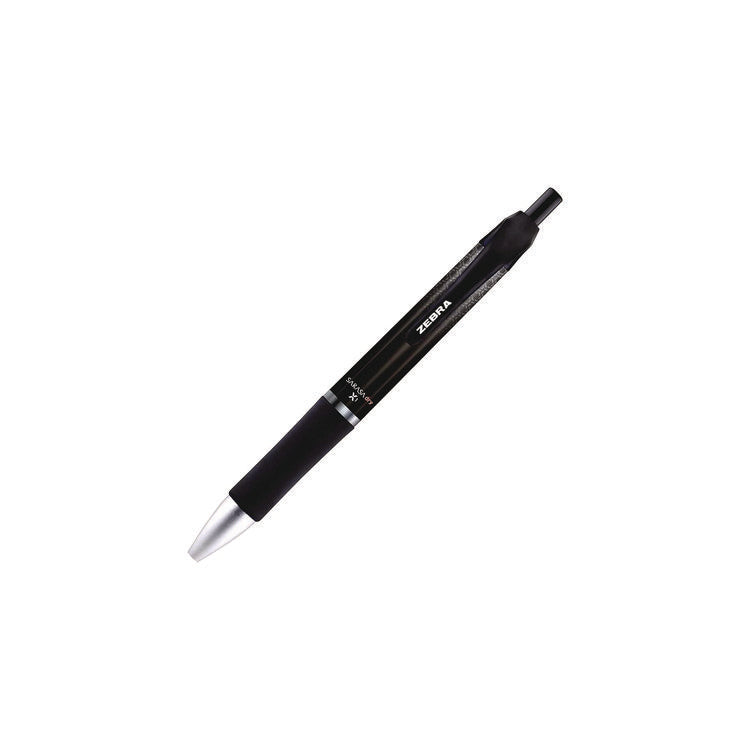 Sarasa Dry Gel X1 Gel Pen, Retractable, Medium 0.7 mm, Black Ink, Black Barrel, 12/Pack