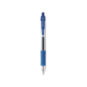 Sarasa Dry Gel X20 Gel Pen, Retractable, Fine 0.5 mm, Blue Ink, Clear/Blue Barrel, 12/Pack