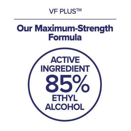 VF PLUS Hand Sanitizer Gel, 1,200 mL Refill Bottle, Fragrance-Free, For CS8 Dispensers, 2/Carton