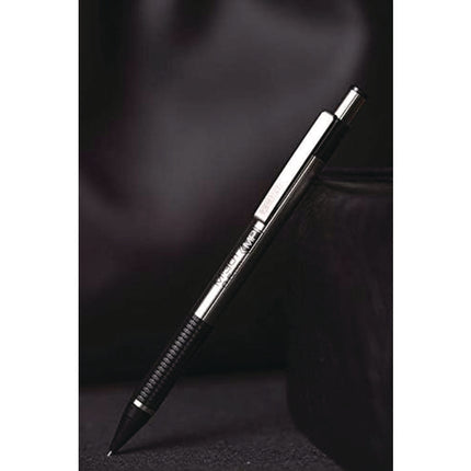 M-301 Mechanical Pencil, 0.5 mm, HB (#2), Black Lead, Silver/Black Barrel, Dozen