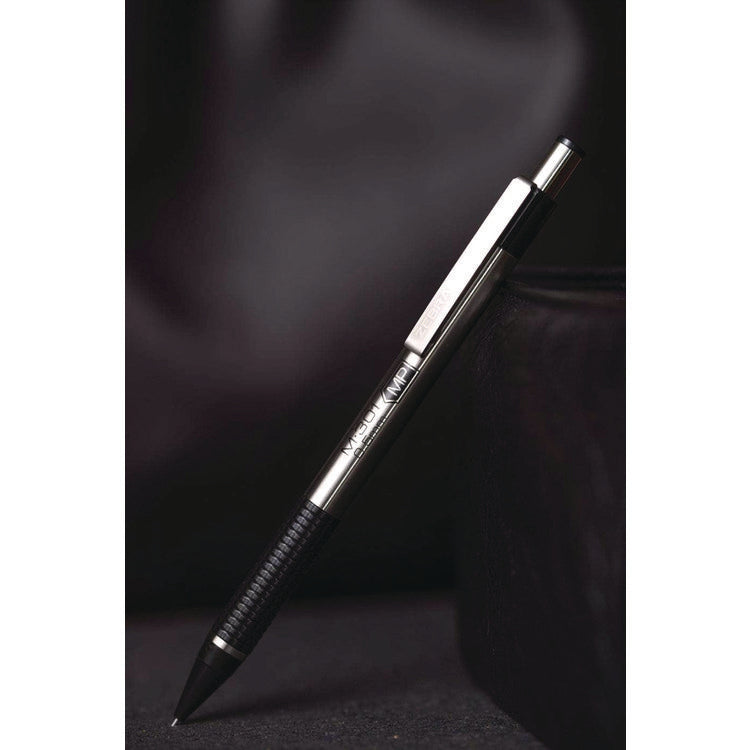 M-301 Mechanical Pencil, 0.5 mm, HB (#2), Black Lead, Silver/Black Barrel, 2/Pack