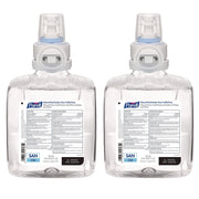 Advanced Hand Sanitizer Green Certified Foam Refill, For CS8 Dispensers, 1,200 mL, Fragrance-Free, 2/Carton