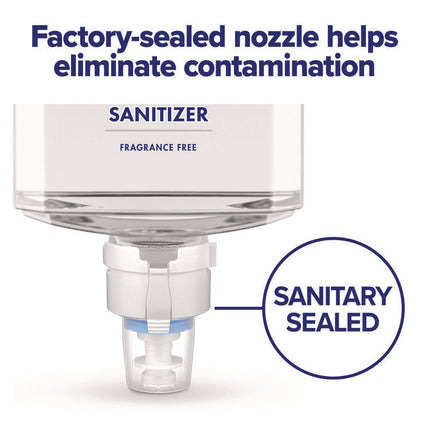PROFESSIONAL ADVANCED GEL HAND SANITIZER FRAGRANCE FREE, FOR ES8 DISPENSER, 2/CARTON