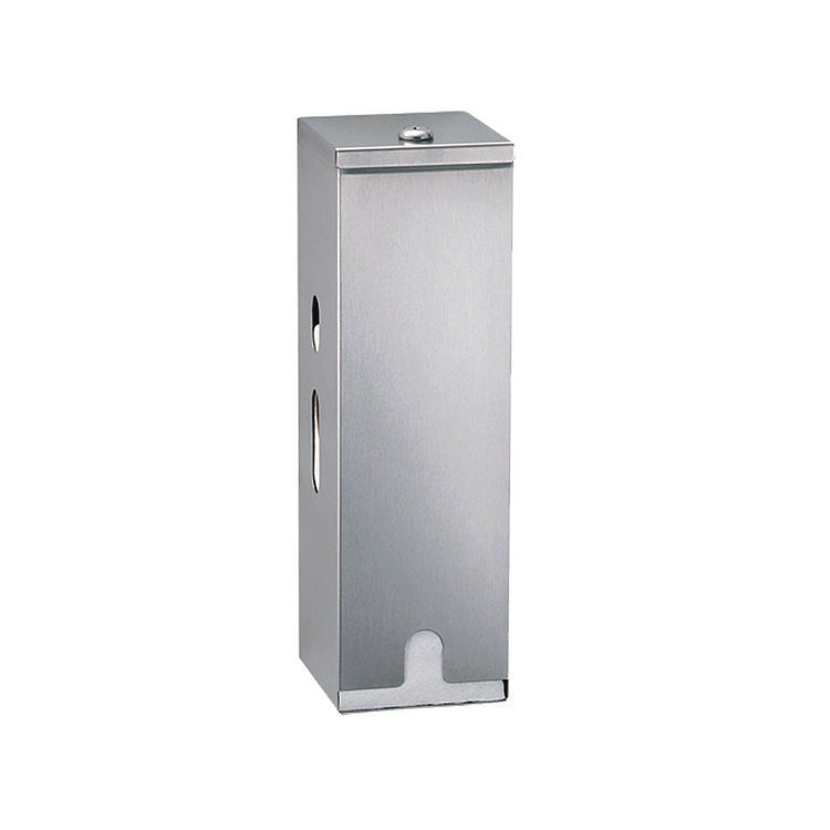 Toilet Tissue Dispenser for Single Roll, 6.5 x 4 x 1, Gray