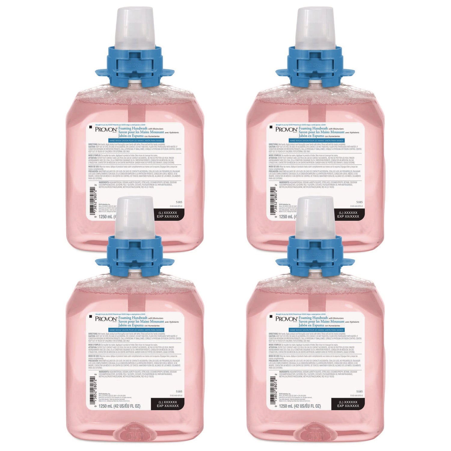 Foaming Handwash with Advanced Moisturizers Refill, Refreshing Cranberry Scent, 1,250 mL, 4/Carton