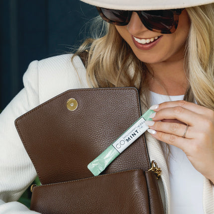 Individual Mouthwash Packets, Display Pack, Mint Flavor, 0.37 oz Packet, 20/Pack