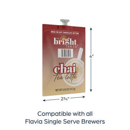 The Bright Tea Co. Chai Tea Latte Freshpack, 72/Carton