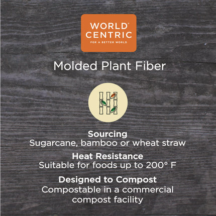 Fiber Lids for Bowls, Fits 8 oz Bowls, 3.7" Diameter x 0.4" h, Natural, Paper, 1,000/Carton