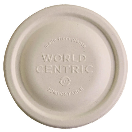 Fiber Lids for Bowls, Fits 8 oz Bowls, 3.7" Diameter x 0.4" h, Natural, Paper, 1,000/Carton