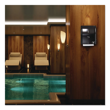 Hy Tech Towel Dispenser, Automatic, 11.8 x 9.8 x 14.2, Black
