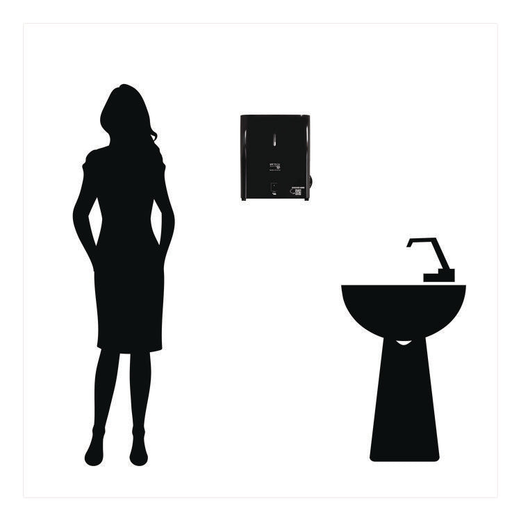 Hy Tech Towel Dispenser, Automatic, 11.8 x 9.8 x 14.2, Black