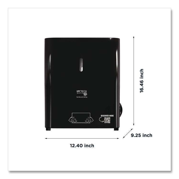 Hy Tech Towel Dispenser, Manual, 12.4 x 9.3 x 16.5, Black