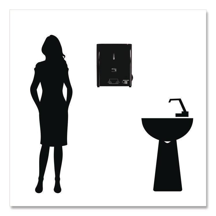Hy Tech Towel Dispenser, Manual, 12.4 x 9.3 x 16.5, Black