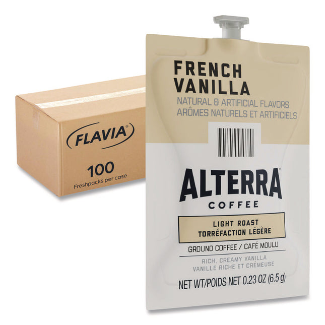 Alterra French Vanilla Coffee Freshpack, 100/Carton
