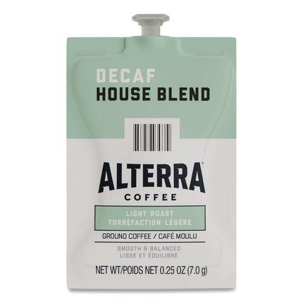 Alterra Decaf House Blend Coffee Freshpack, 100/Carton
