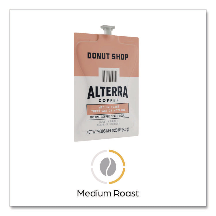 Alterra Donut Shop Coffee Freshpack, 100/Carton