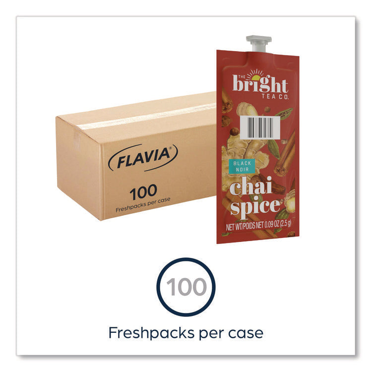 The Bright Tea Co. Chai Spice Black Tea Freshpack, 100/Carton